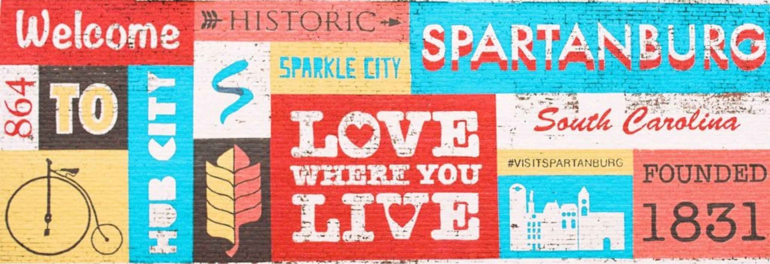 Spartanburg, SC "Love Where You Live" Mural